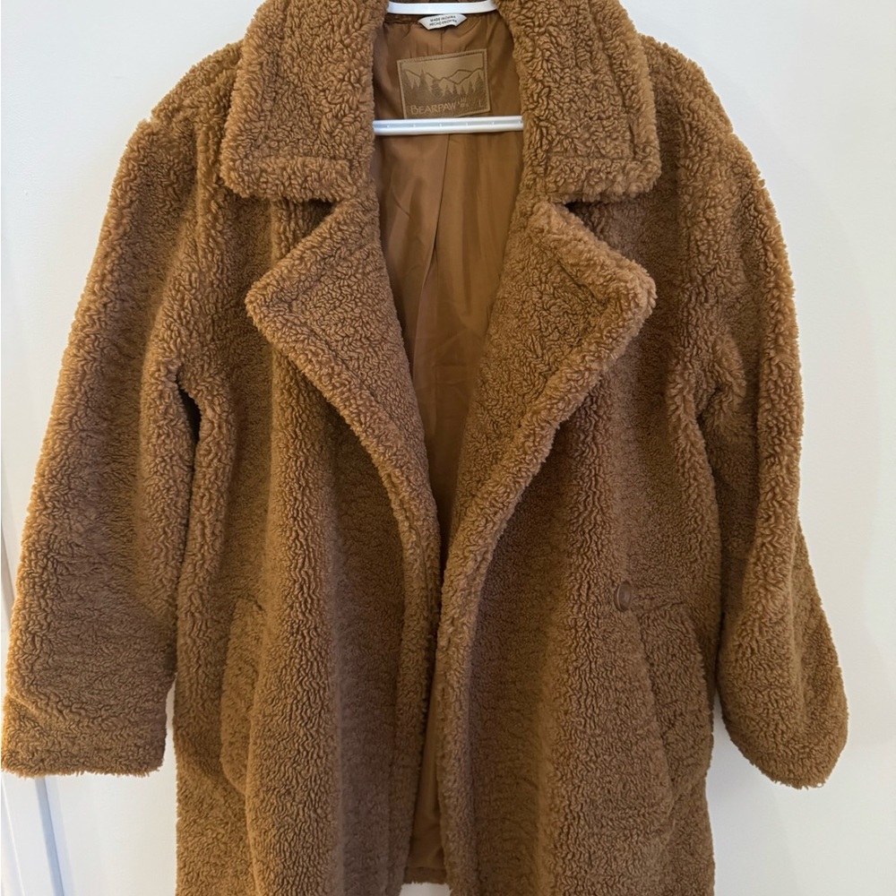 BearPaw Warm Tan Teddy Jacket